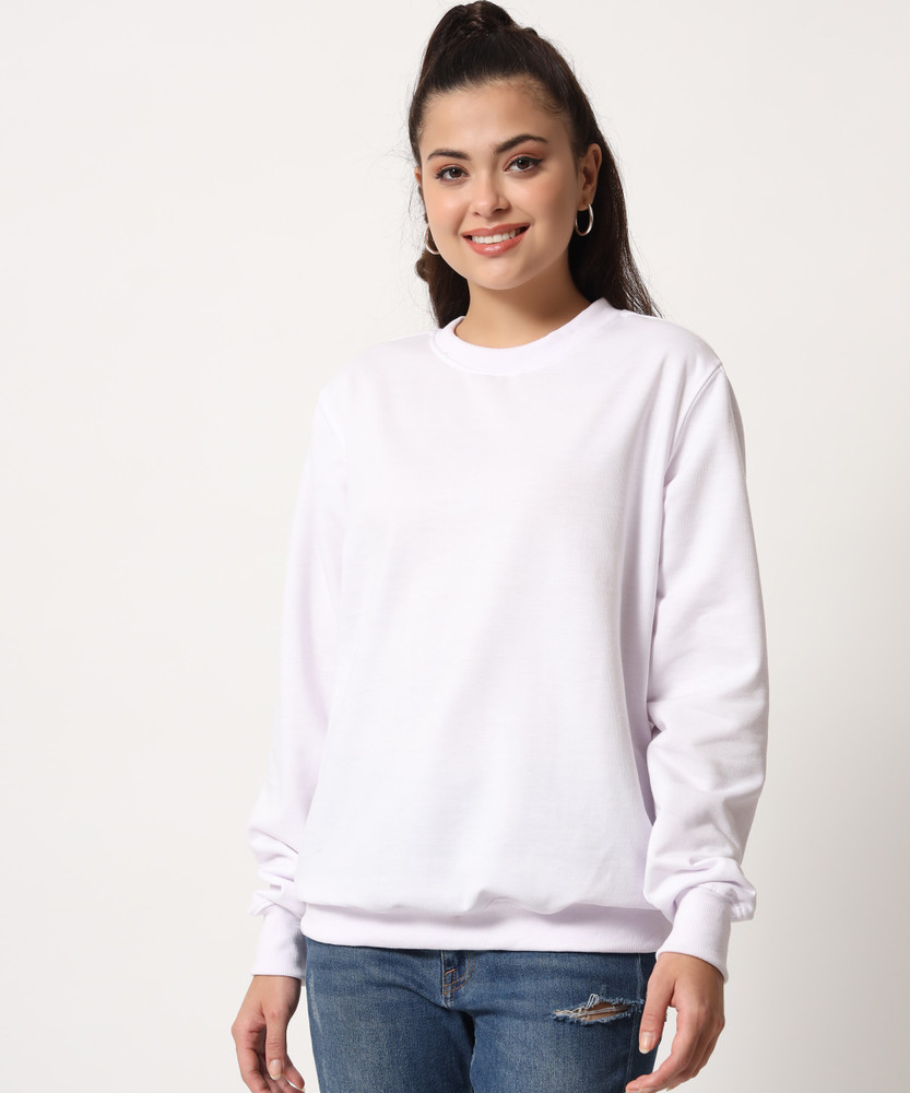 White sweatshirt women best sale