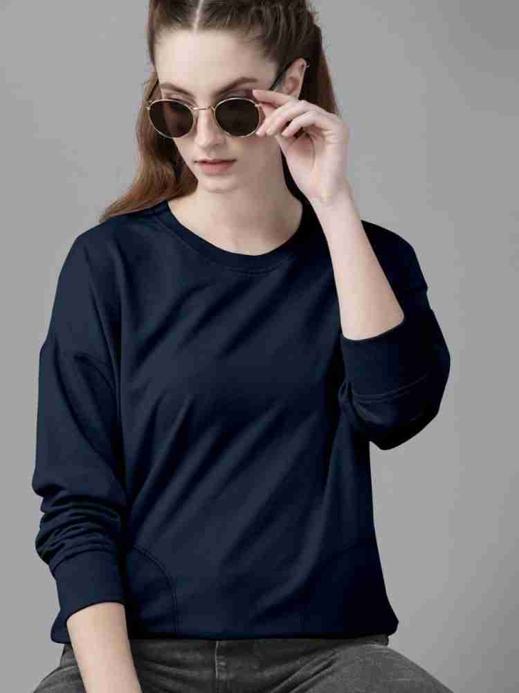 FIONAA TRENDZ Full Sleeve Solid Women Sweatshirt - Buy FIONAA TRENDZ Full  Sleeve Solid Women Sweatshirt Online at Best Prices in India