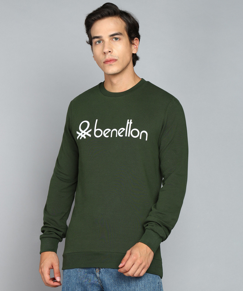 United colors of benetton full sleeve mtrs solid men s sweatshirt