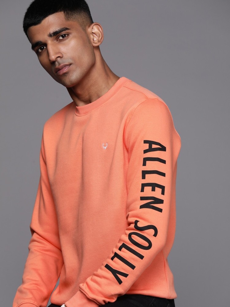 Allen solly orange online sweatshirt