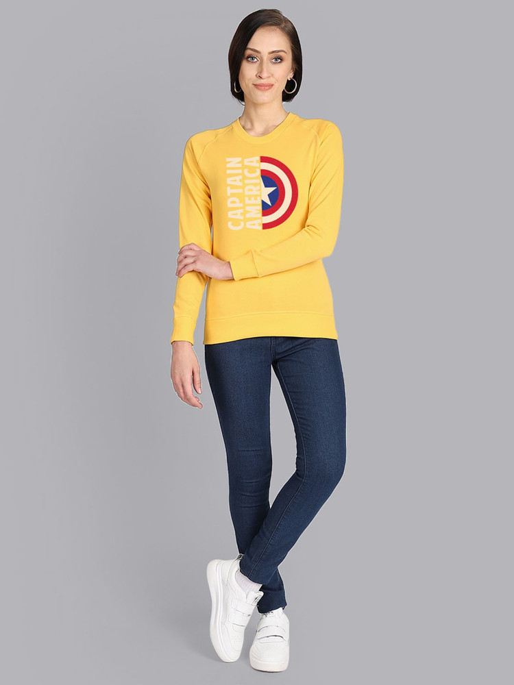 Captain America By Free Authority Full Sleeve Graphic Print Women Sweatshirt Buy Captain America By Free Authority Full Sleeve Graphic Print Women Sweatshirt Online at Best Prices in India Flipkart ...