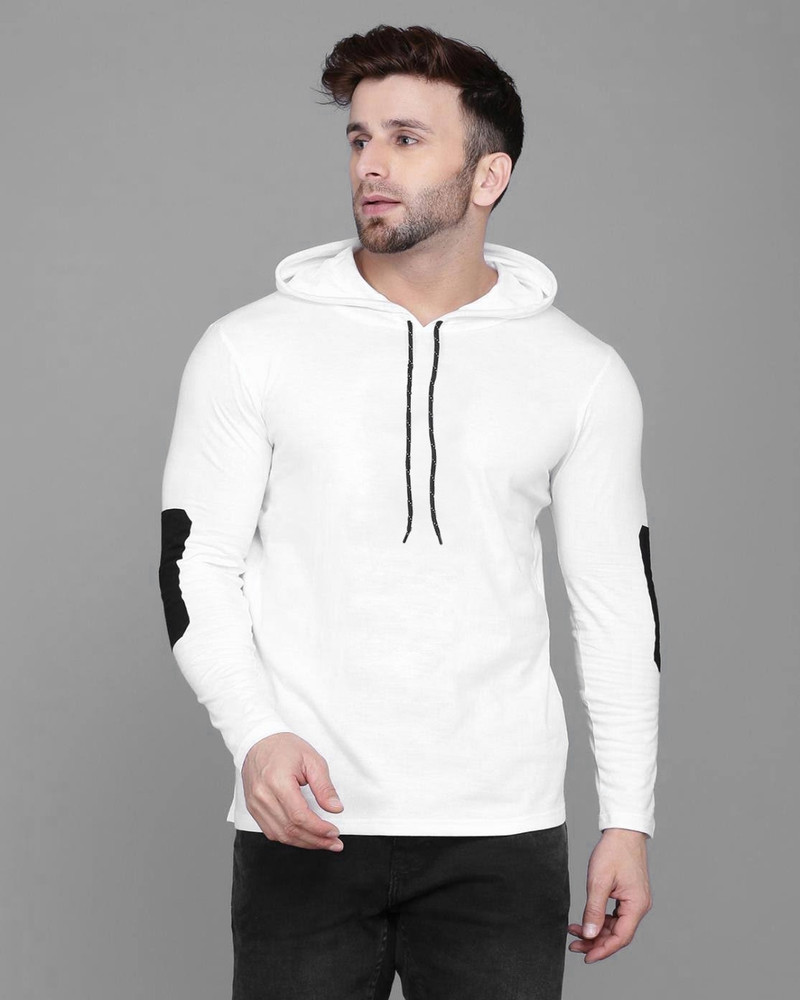 White hoodie flipkart sale