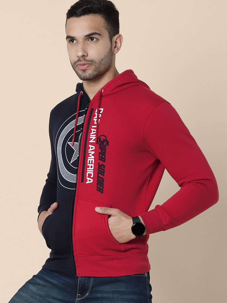 Captain america hooded sweatshirt online