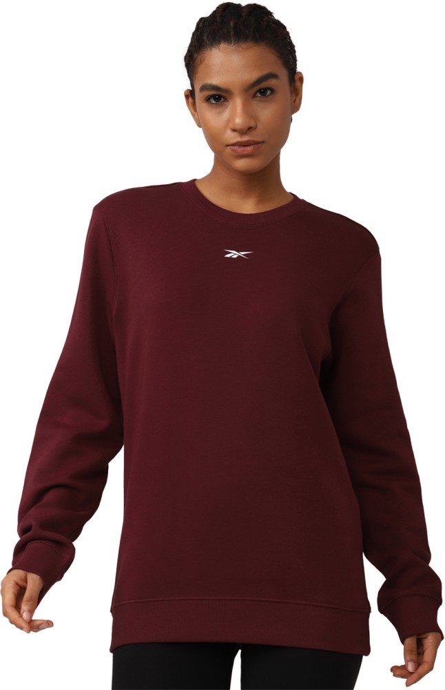 Reebok full sleeve solid men sweatshirt online