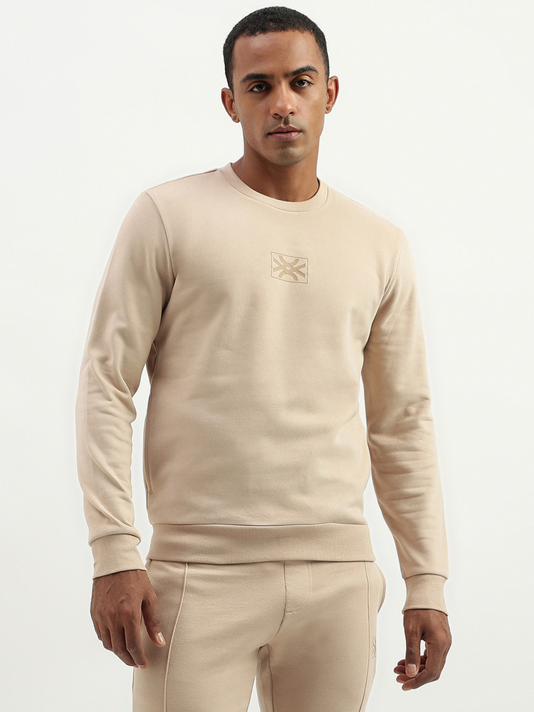 United colors of benetton full sleeve solid men's sweatshirt best sale