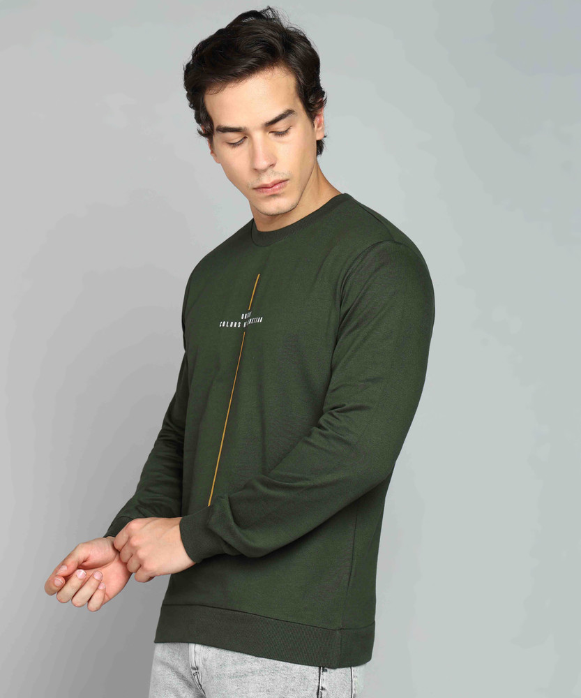 United colors of benetton full sleeve solid men's sweatshirt clearance