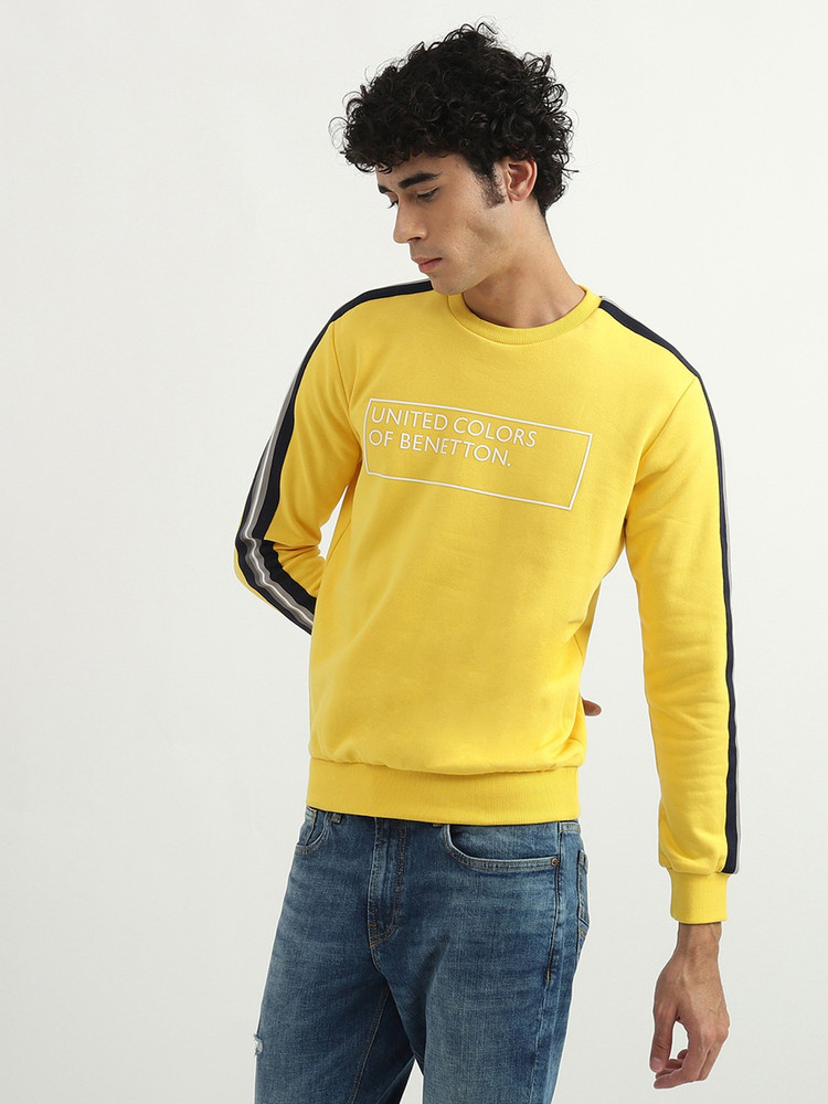 United colors of store benetton yellow sweatshirt