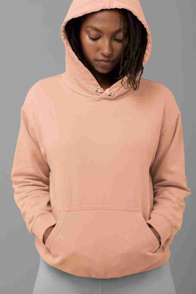 Peach color sweatshirt new arrivals