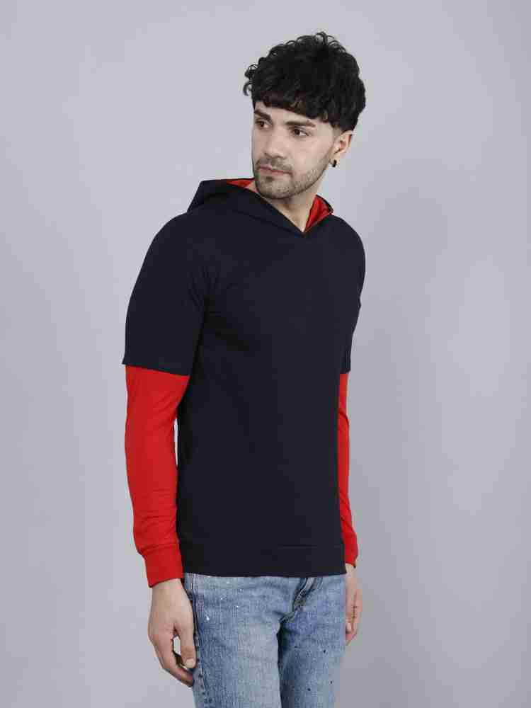 Mens black cheap and red sweatshirt