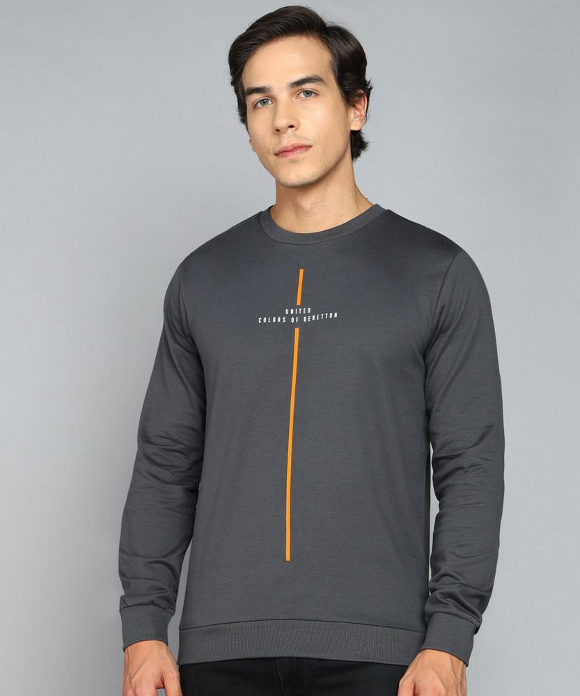United colors of benetton full sleeve deals solid men's sweatshirt