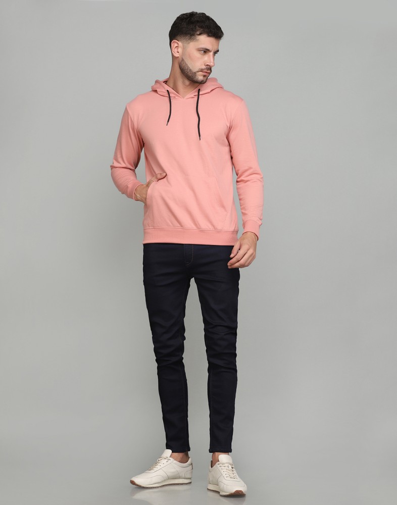 Pink hooded clearance sweatshirt mens