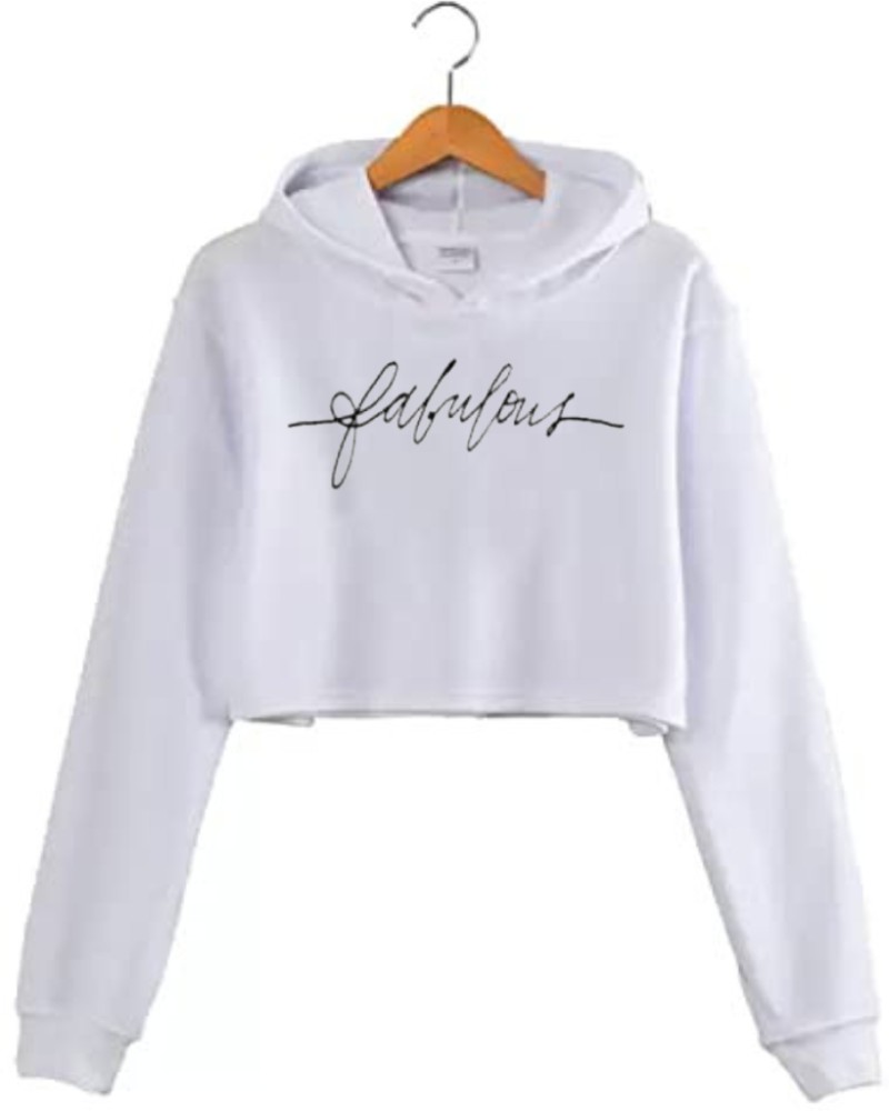 Hoodie crop top on flipkart sale