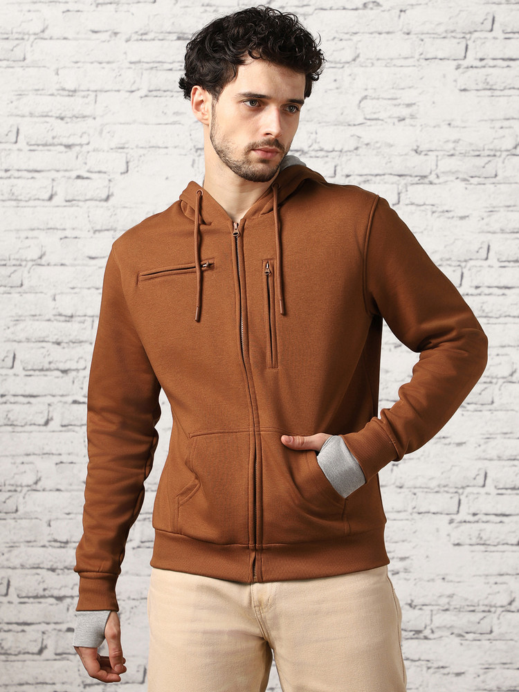 Men's full zip sweatshirt no hood deals