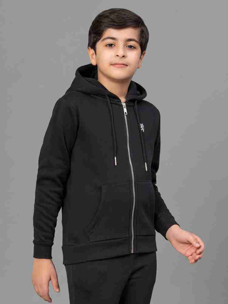 Boys black hot sale zip up