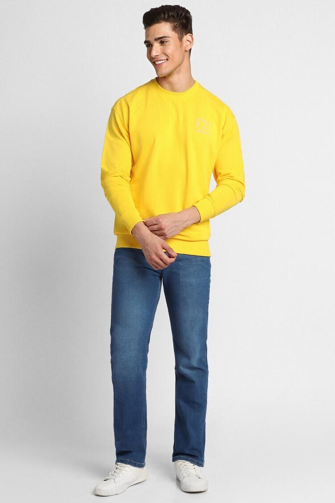 Yellow sweatshirt forever 21 hot sale