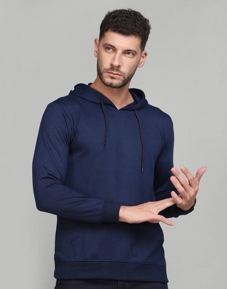 Full sleeve 2024 solid men sweatshirt