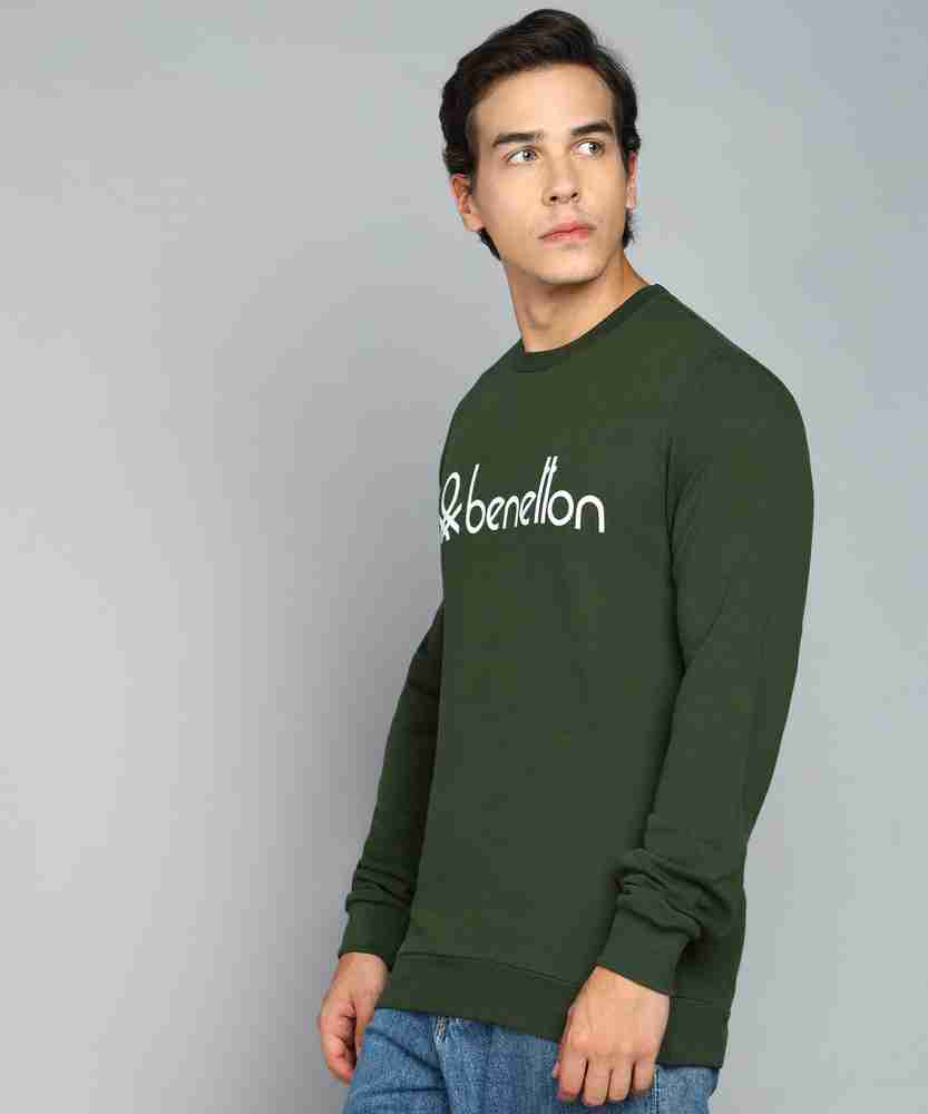 Benetton green sweatshirt best sale