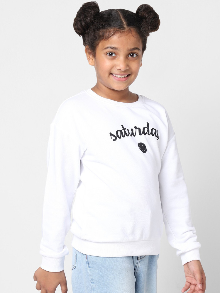 Girls online white sweatshirt