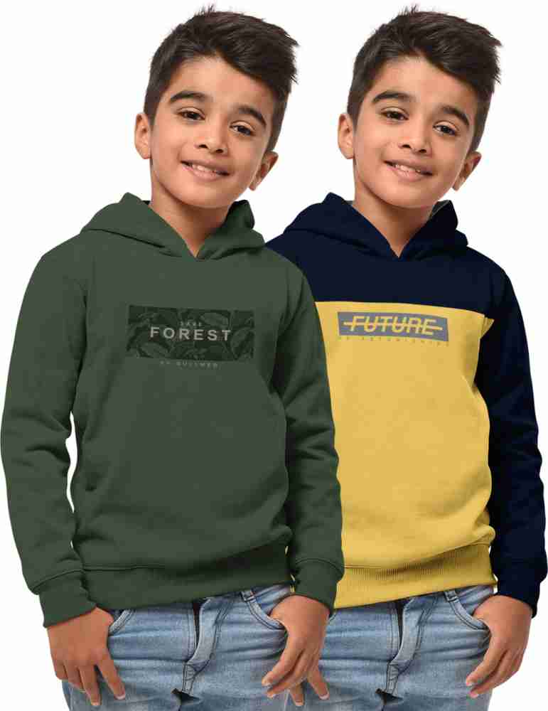 HELLCAT Boys Pack Of 2 Graphic Printed Hooded Sweatshirts - Price