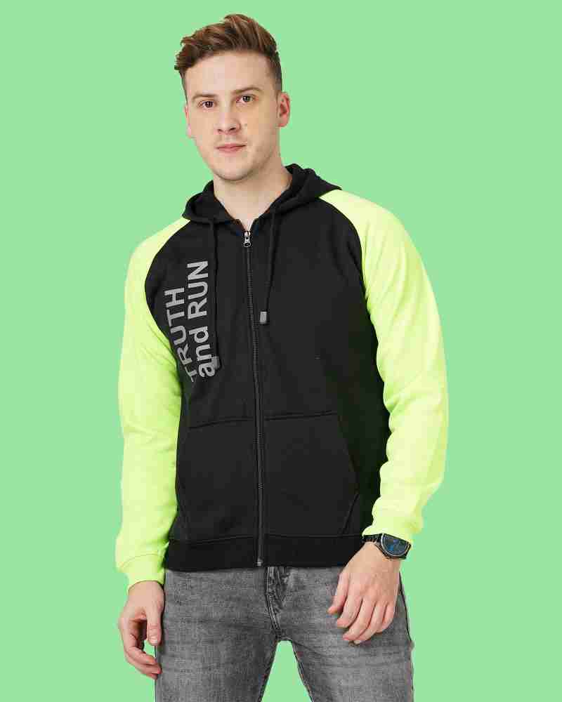 Neon green hoodie mens deals