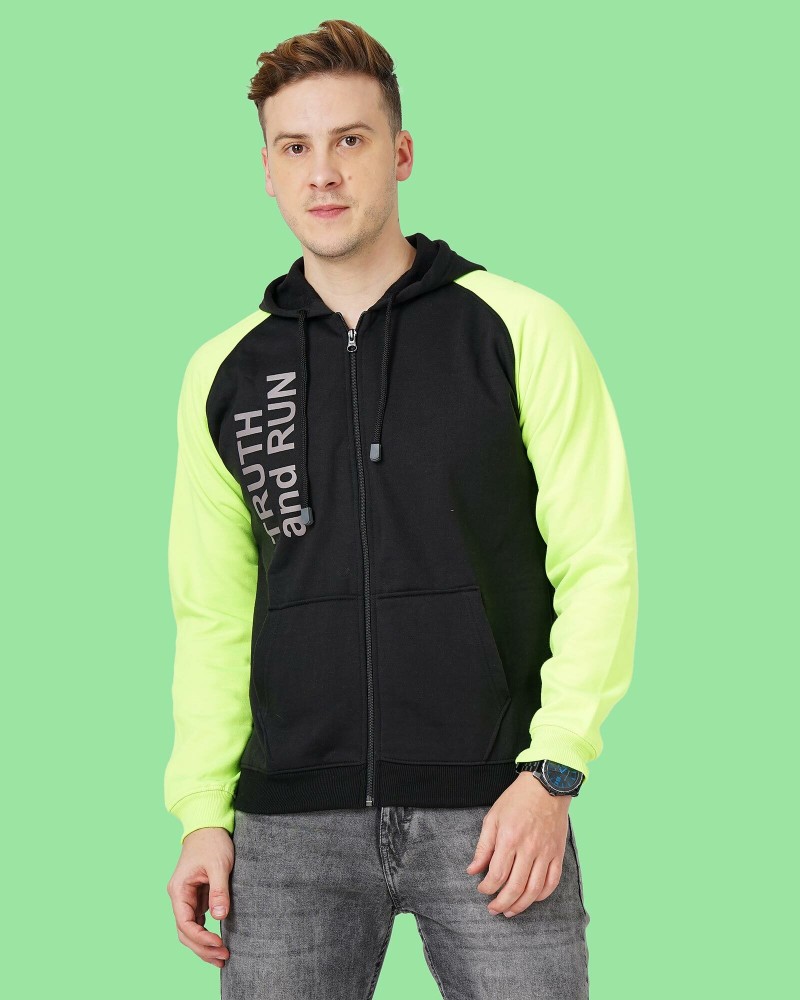 Hoodie - Neon green - Men