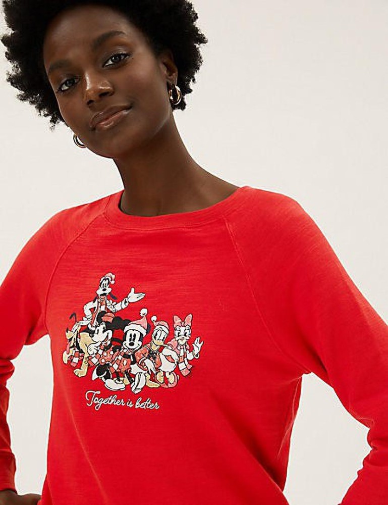 MARKS SPENCER Full Sleeve Printed Women Sweatshirt Buy MARKS