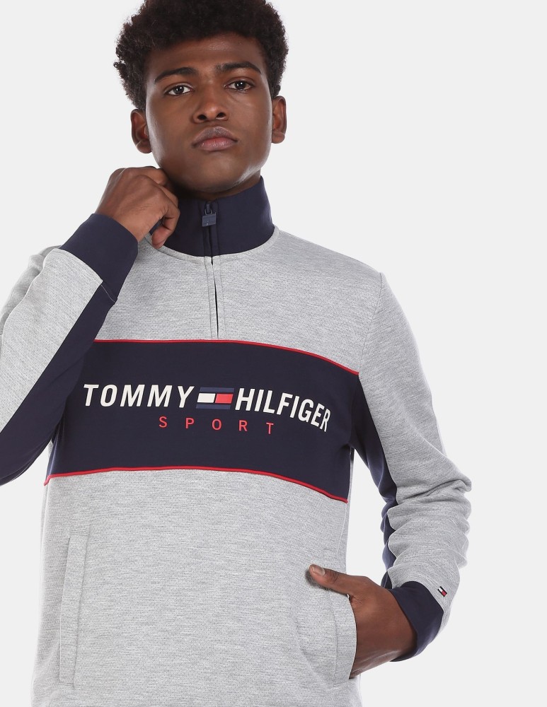 Tommy colour block on sale sweatshirt