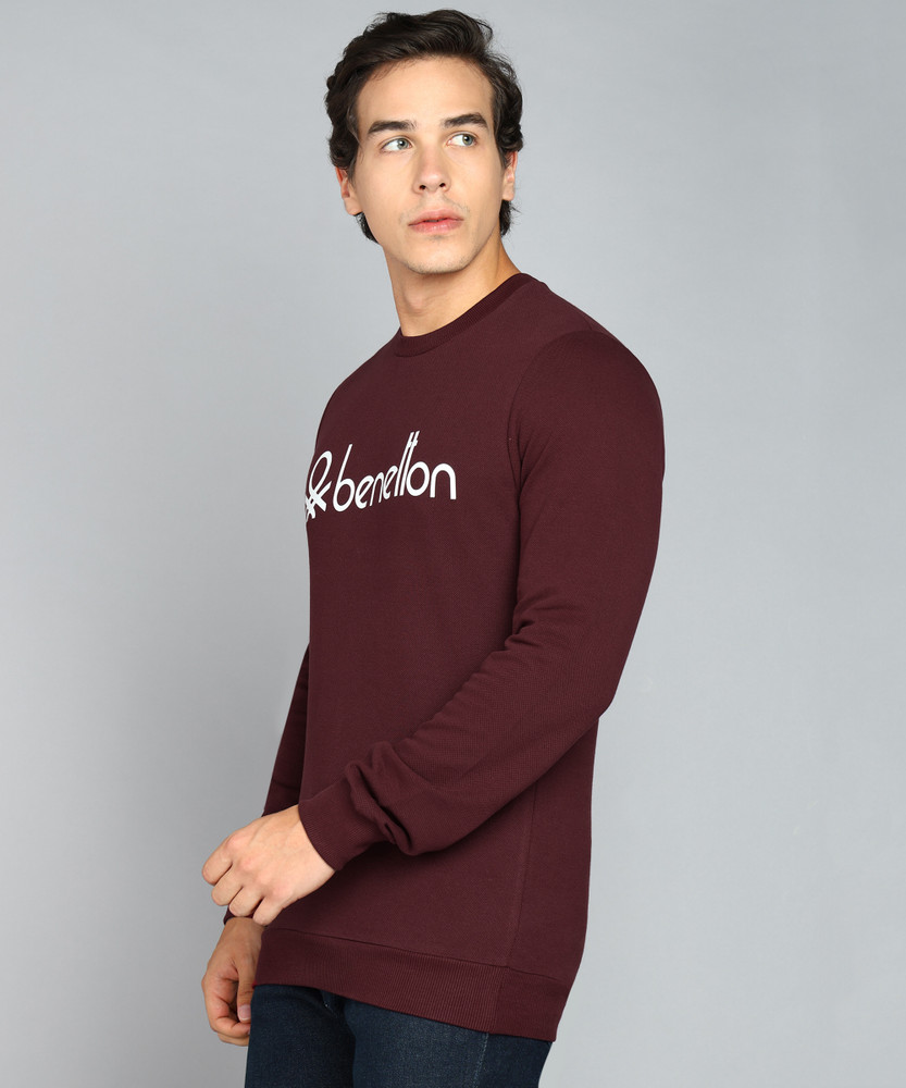 United Colors of Benetton Full Sleeve Solid Men Sweatshirt Buy