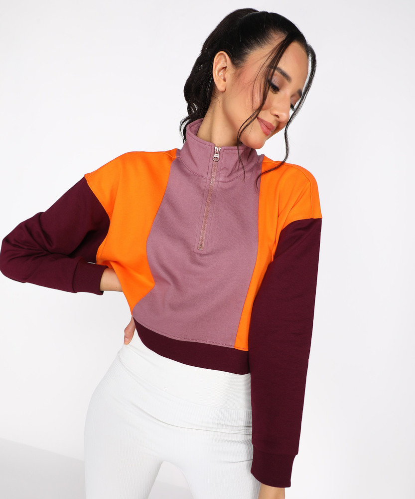 FOREVER 21 Full Sleeve Color Block Women Sweatshirt Buy FOREVER 21 Full Sleeve Color Block Women Sweatshirt Online at Best Prices in India Flipkart