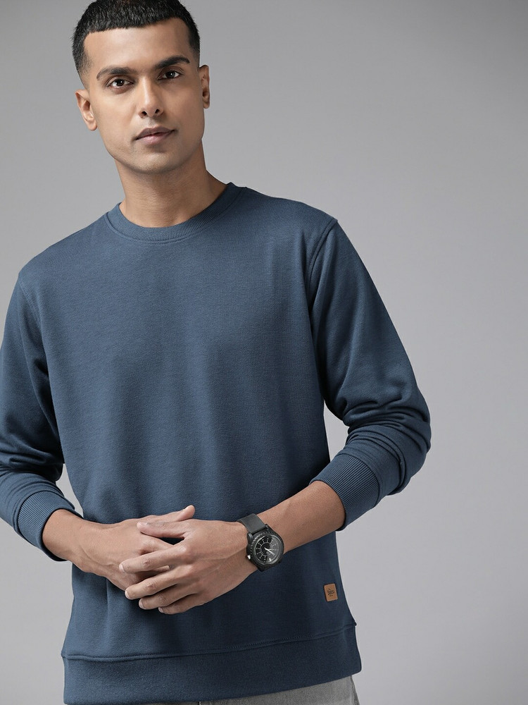 Roadster Full Sleeve Solid Men Sweatshirt Buy Roadster Full
