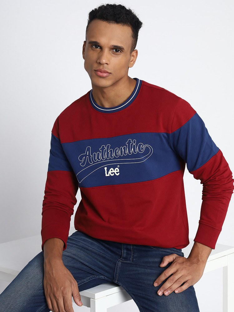 LEE Full Sleeve Color Block Men Sweatshirt Buy LEE Full Sleeve Color Block Men Sweatshirt Online at Best Prices in India Flipkart