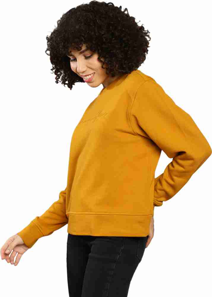 TOMMY HILFIGER Full Sleeve Solid Women Sweatshirt - Buy TOMMY