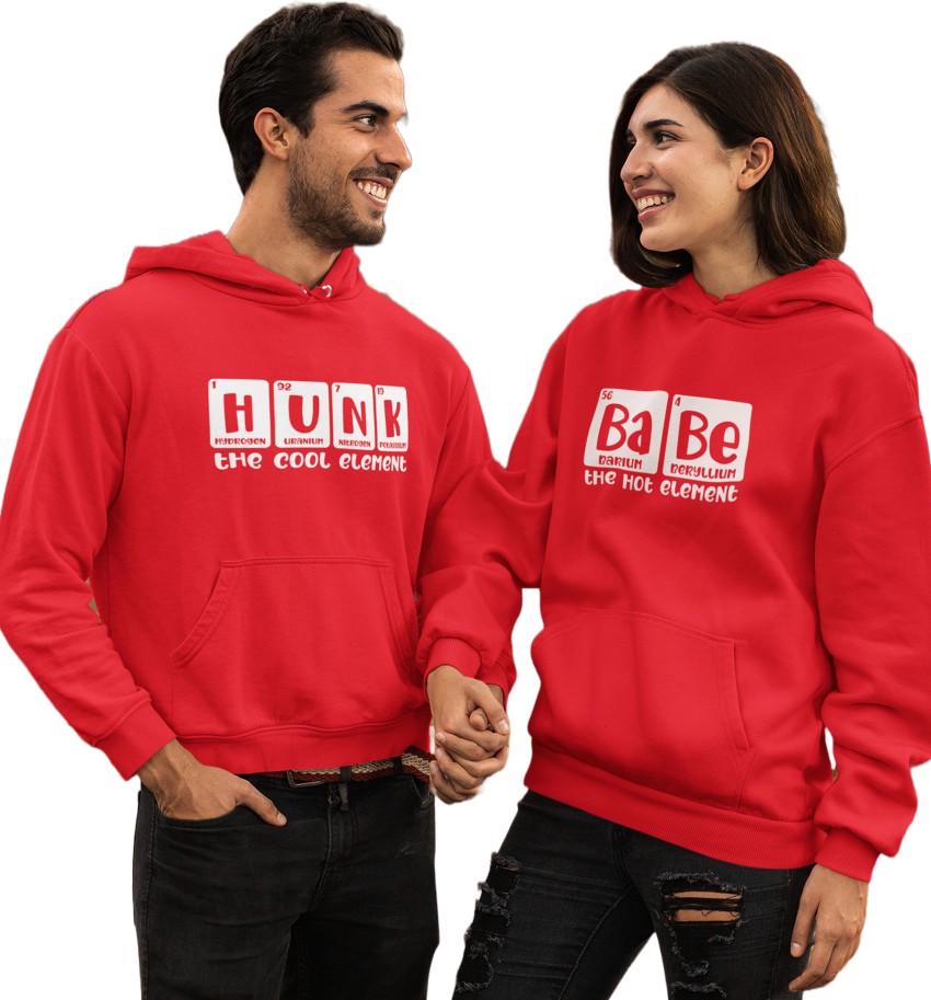 Letshandcraft Full Sleeve Printed Couple Sweatshirt Flipkart