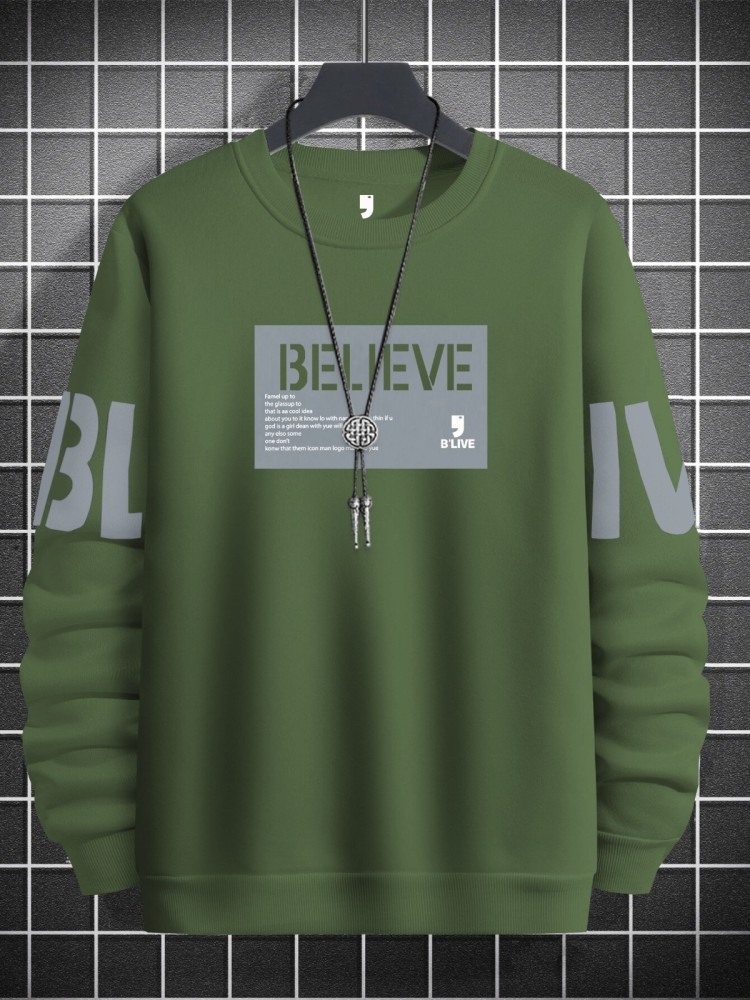 BLIVE Full Sleeve Graphic Print Men Sweatshirt - Buy BLIVE Full Sleeve  Graphic Print Men Sweatshirt Online at Best Prices in India
