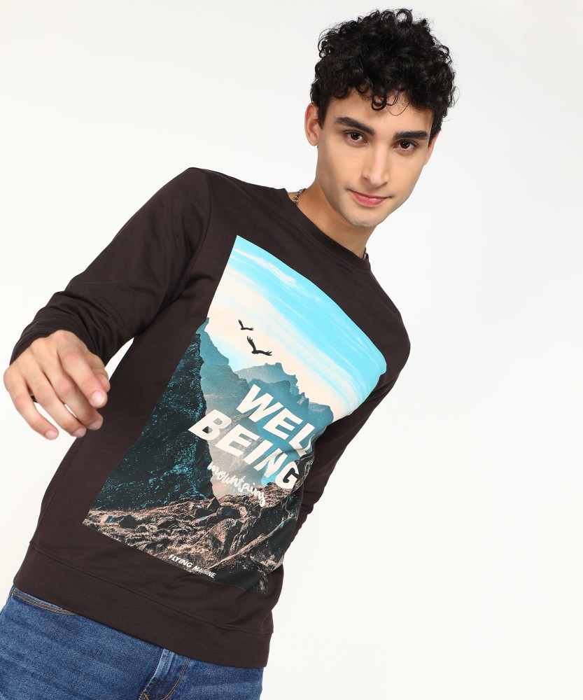 FLYING MACHINE Full Sleeve Printed Men Sweatshirt Buy FLYING