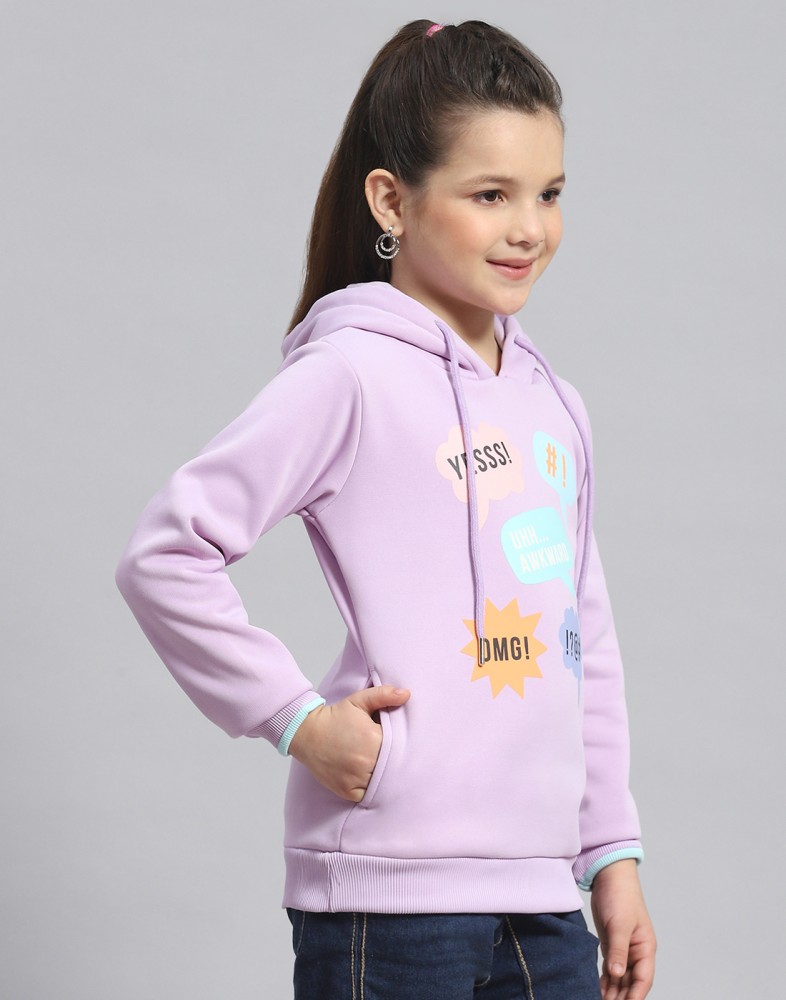 MONTE CARLO Full Sleeve Printed Girls Sweatshirt - Buy MONTE CARLO