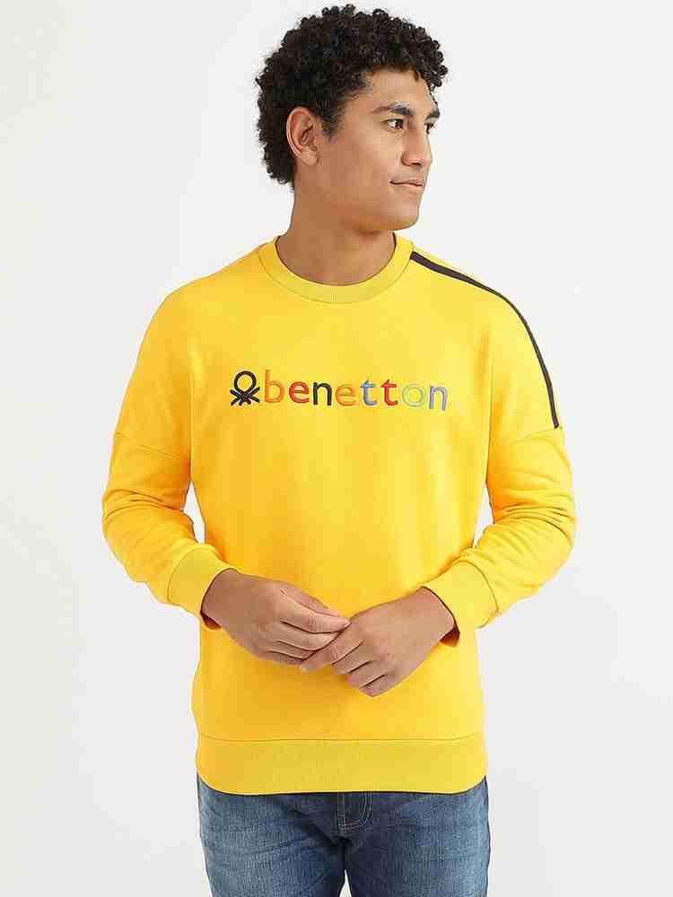 United Colors of Benetton Full Sleeve Embroidered Men Sweatshirt - Buy United  Colors of Benetton Full Sleeve Embroidered Men Sweatshirt Online at Best  Prices in India | Flipkart.com