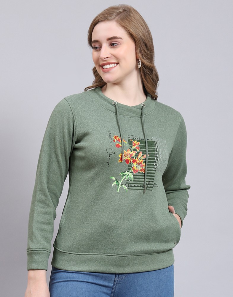 MONTE CARLO Full Sleeve Printed Women Sweatshirt Buy MONTE CARLO Full Sleeve Printed Women Sweatshirt Online at Best Prices in India Flipkart