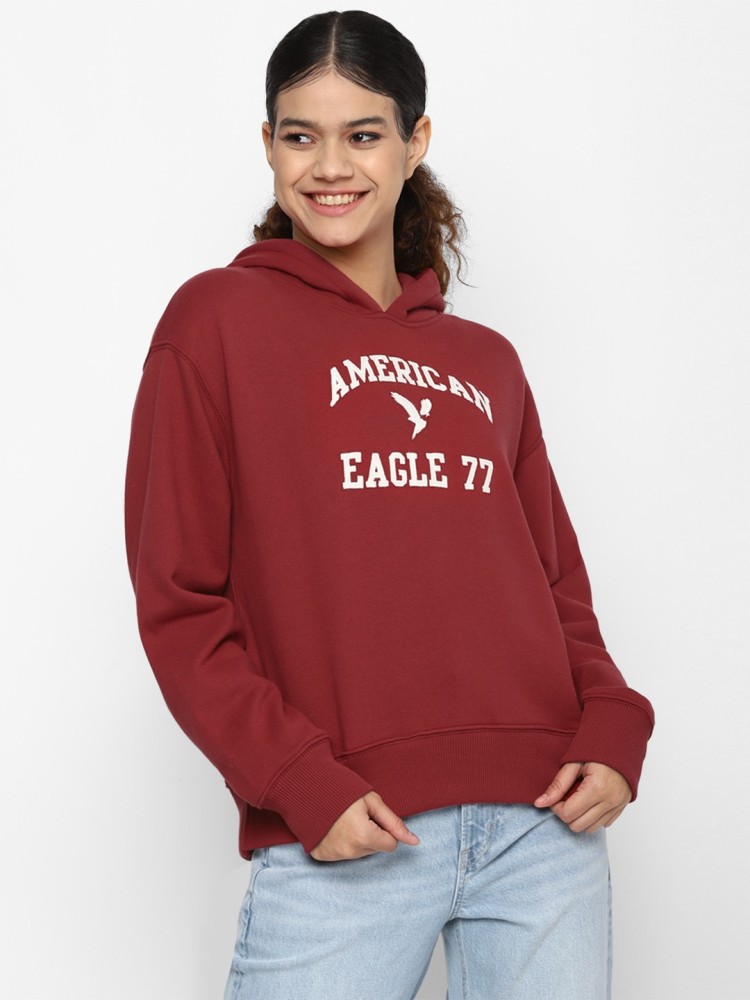 Burgundy american 2024 eagle hoodie