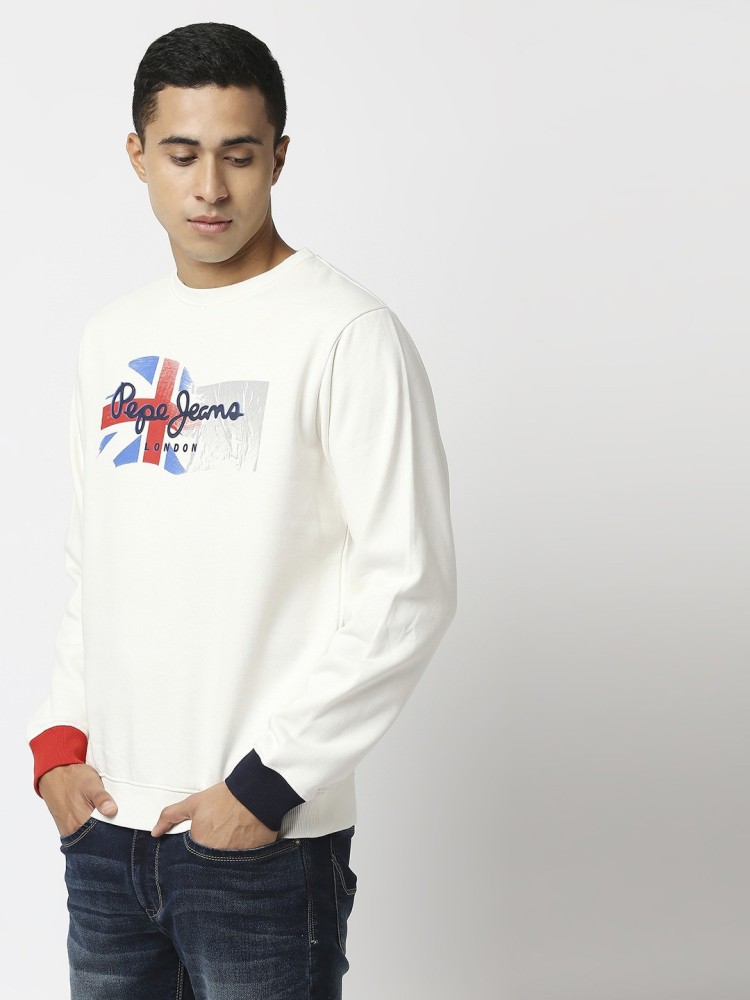 Pepe jeans best sale white sweatshirt