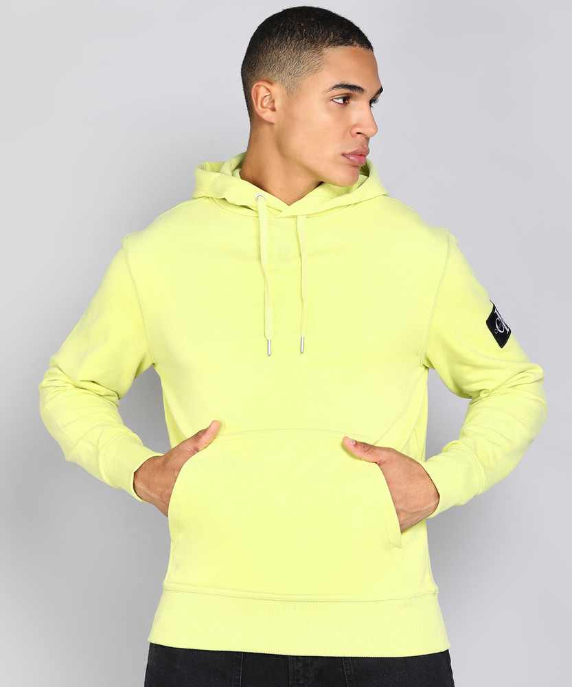 Yellow calvin klein sweatshirt cheap