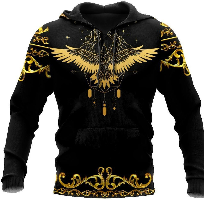 Black and shop gold sweatshirt mens