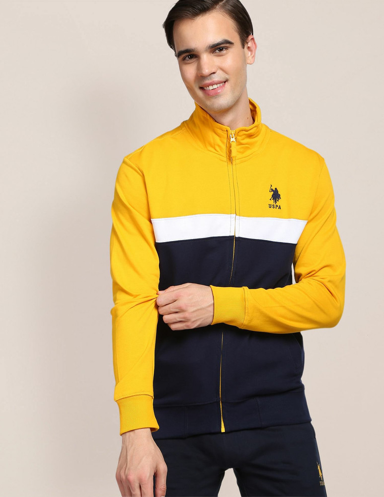 U.S. POLO ASSN. Full Sleeve Color Block Men Sweatshirt Buy U.S