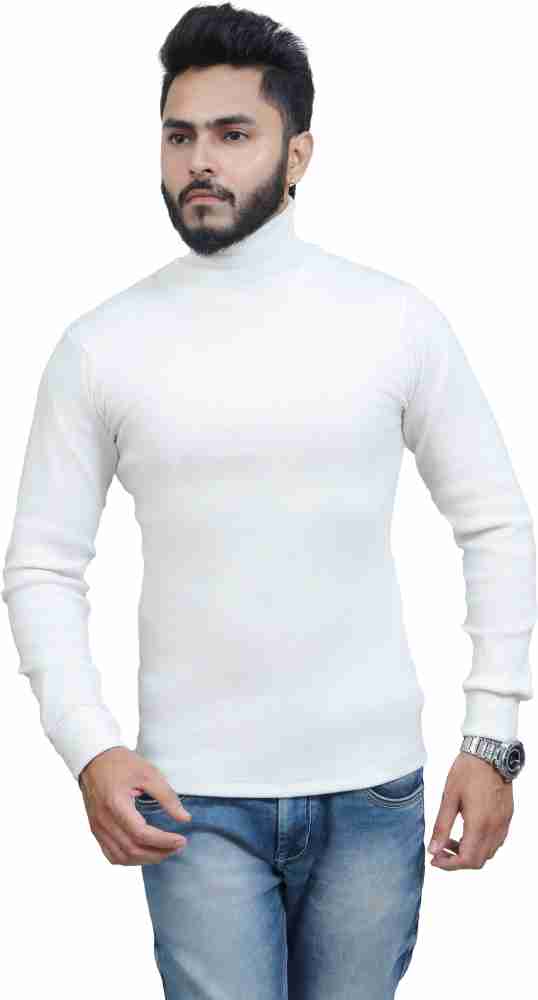 Mens high clearance neck sweatshirt