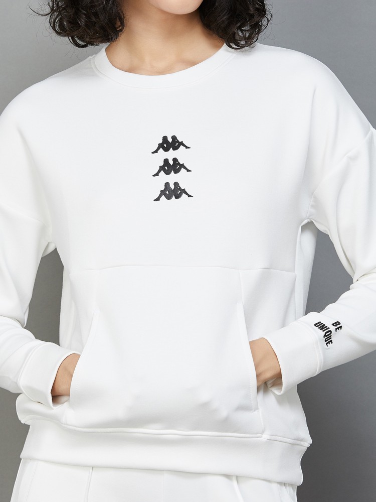 Kappa on sale white sweatshirt