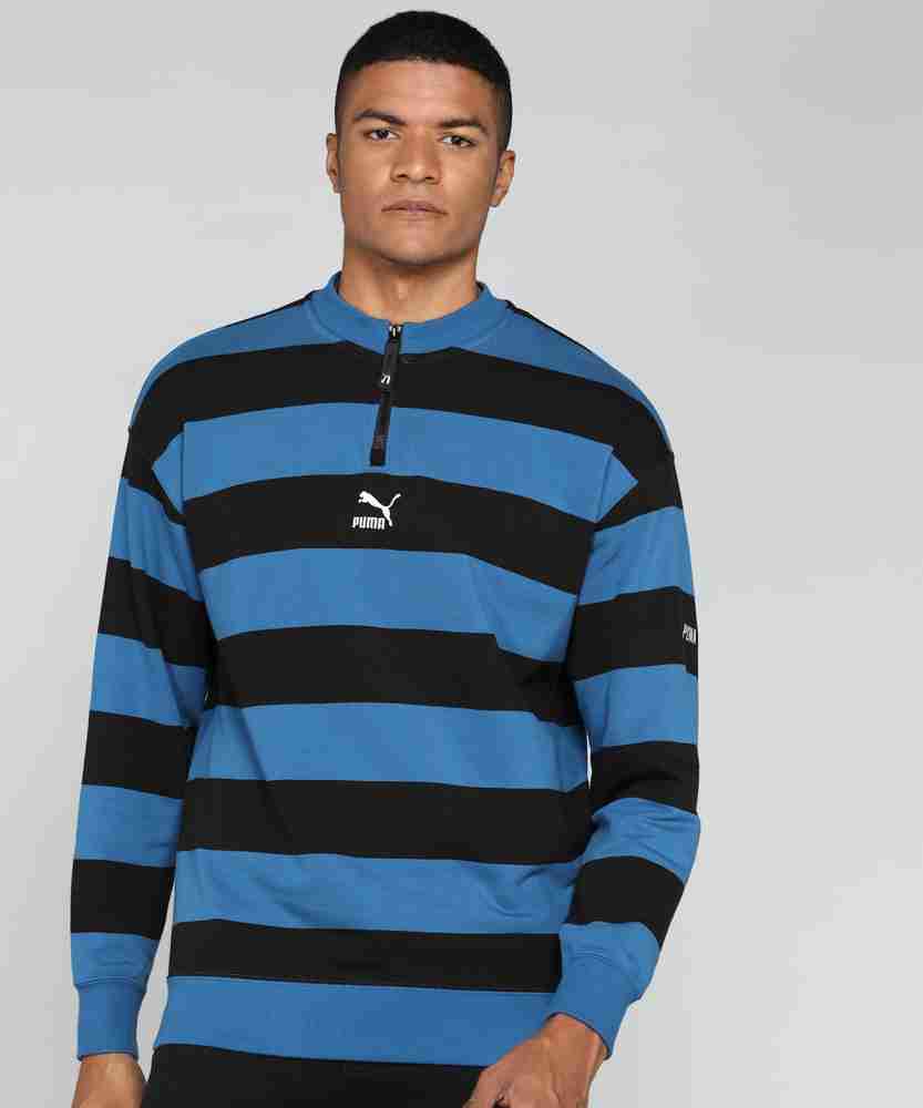 PUMA Full Sleeve Striped Men Sweatshirt Buy PUMA Full Sleeve