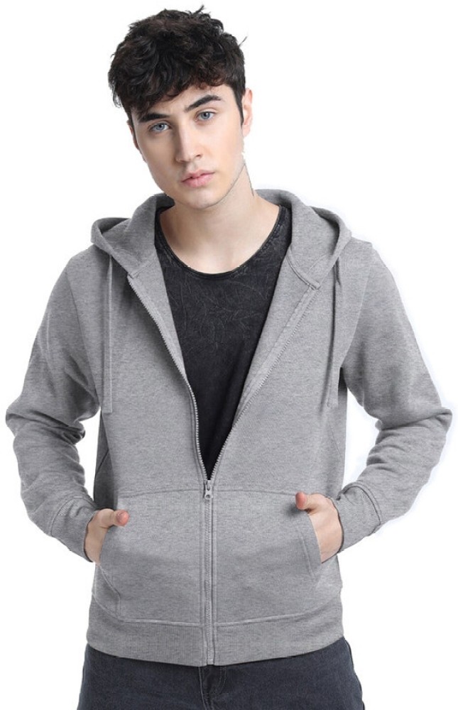 LAZYCHUNKS Men's Cotton Full Sleeve Hooded Neck Sweatshirt Stylish Jacket