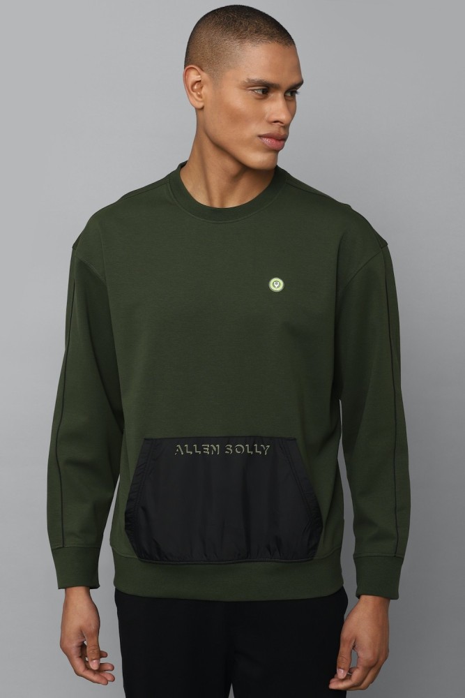 Allen solly full discount sleeve solid men sweatshirt