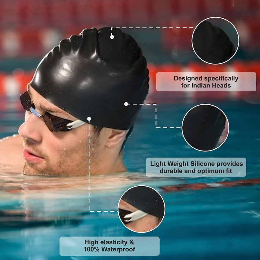 Women's swim caps waterproof cheap