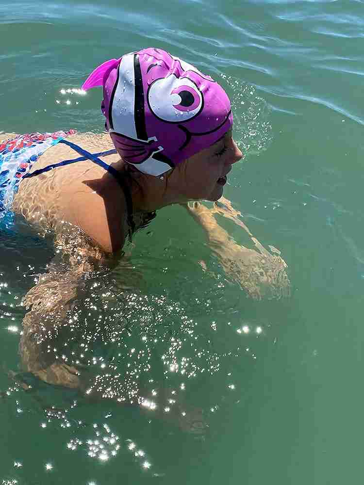 SHIFTER Silicone Cartoon Fish Swim Caps for Kids for Swimming Fish Print Swimming Cap Buy SHIFTER Silicone Cartoon Fish Swim Caps for Kids for Swimming Fish Print Swimming Cap Online at Best Prices